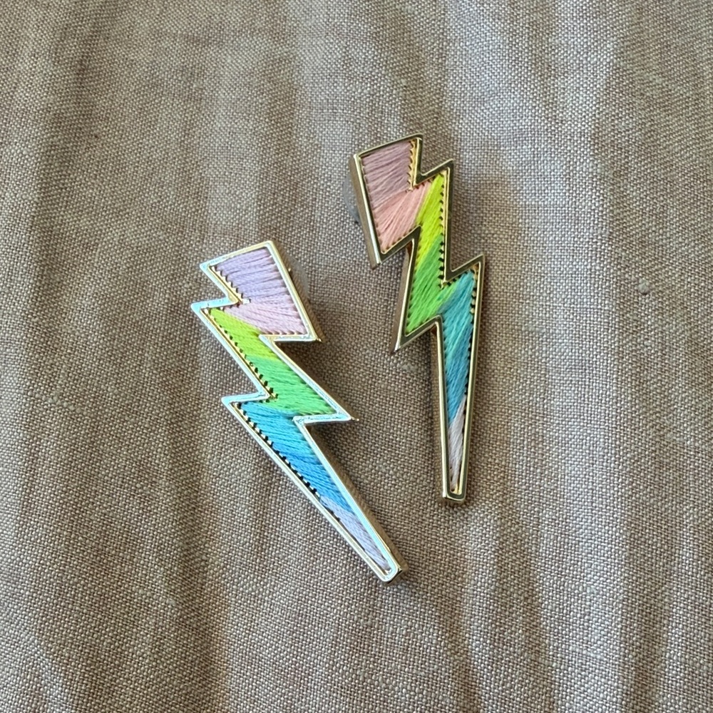 Mignonne Gavigan lightning bolt earrings